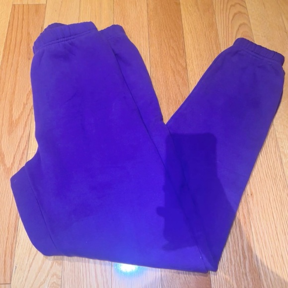 TNA Aritzia cozy af fleece perfect hi-rise sweatpants electric violet women’s s - Picture 2 of 13